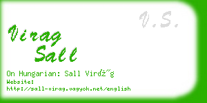 virag sall business card